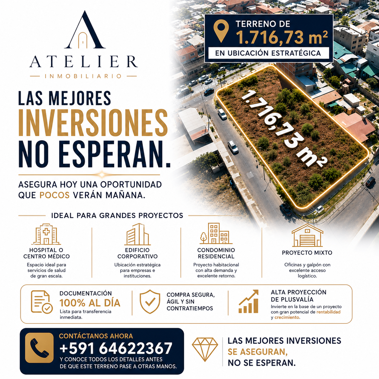 Lote en avenida Capitán Víctor Ustariz